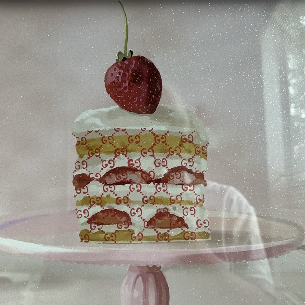 Instinct Style Strawberry Cake Wall Art Decor - Picture 9 of 12